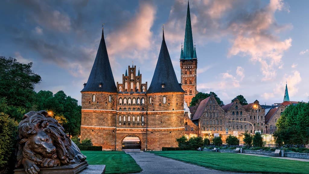 Stadtansicht von Lübeck, Schleswig-Holstein